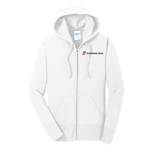 Port & Company® Women's Core Fleece Full-Zip Hooded Sweatshirt