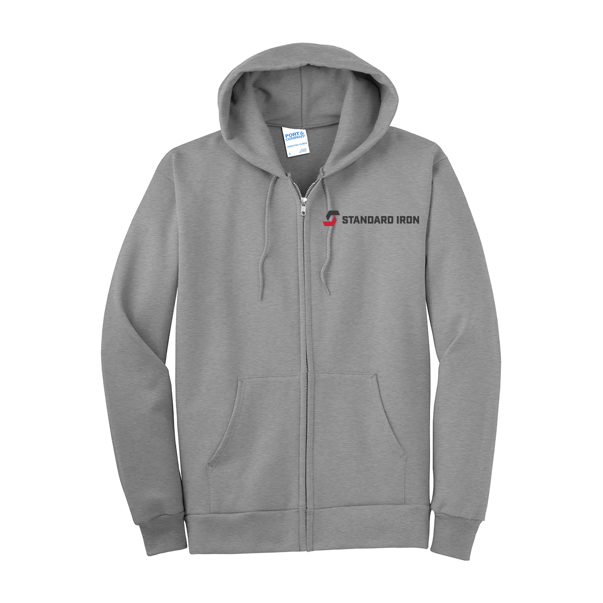 Port & Company® Tall Essential Fleece Full-Zip Hooded Sweatshirt
