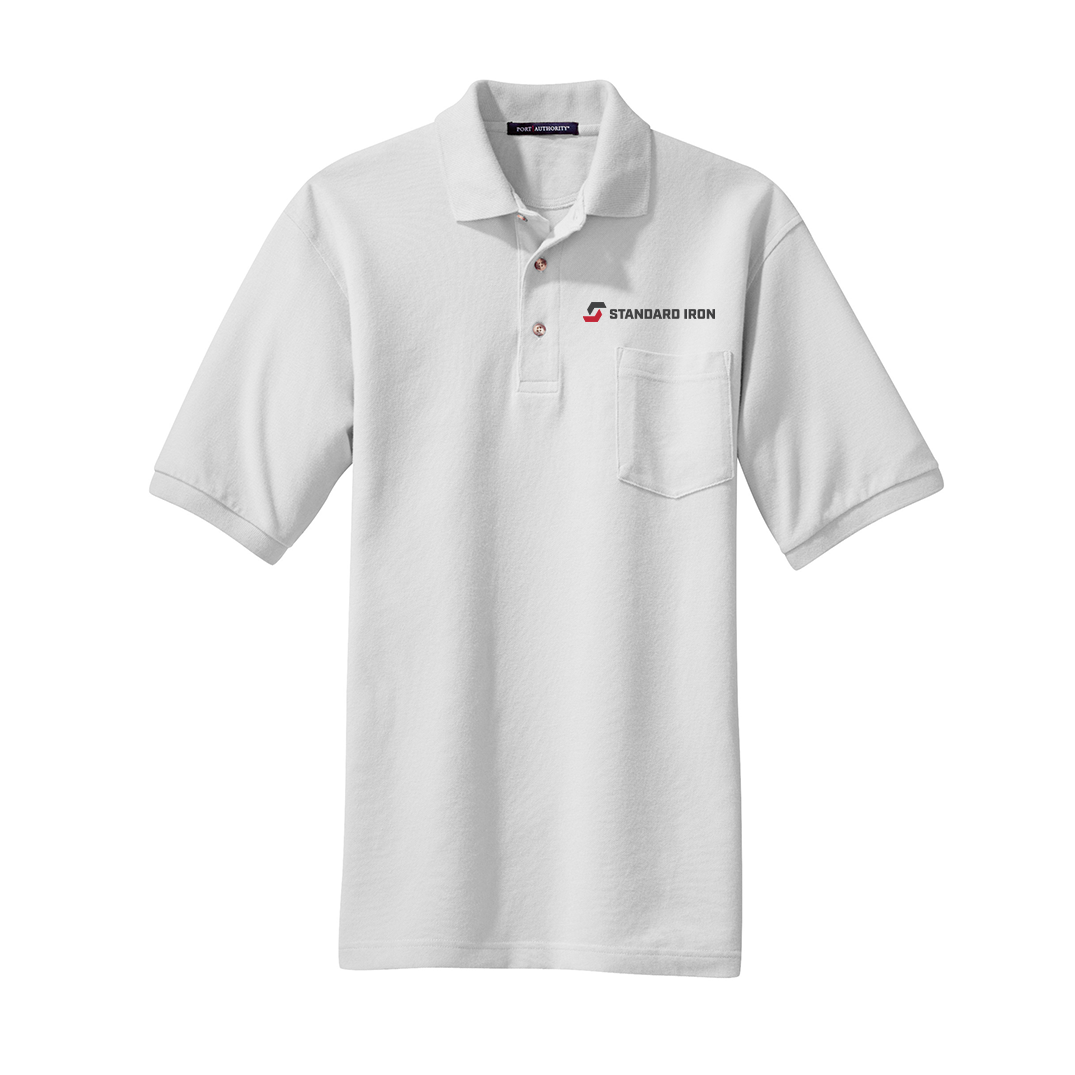 Port Authority Heavyweight Cotton Pique Polo w/ Pocket