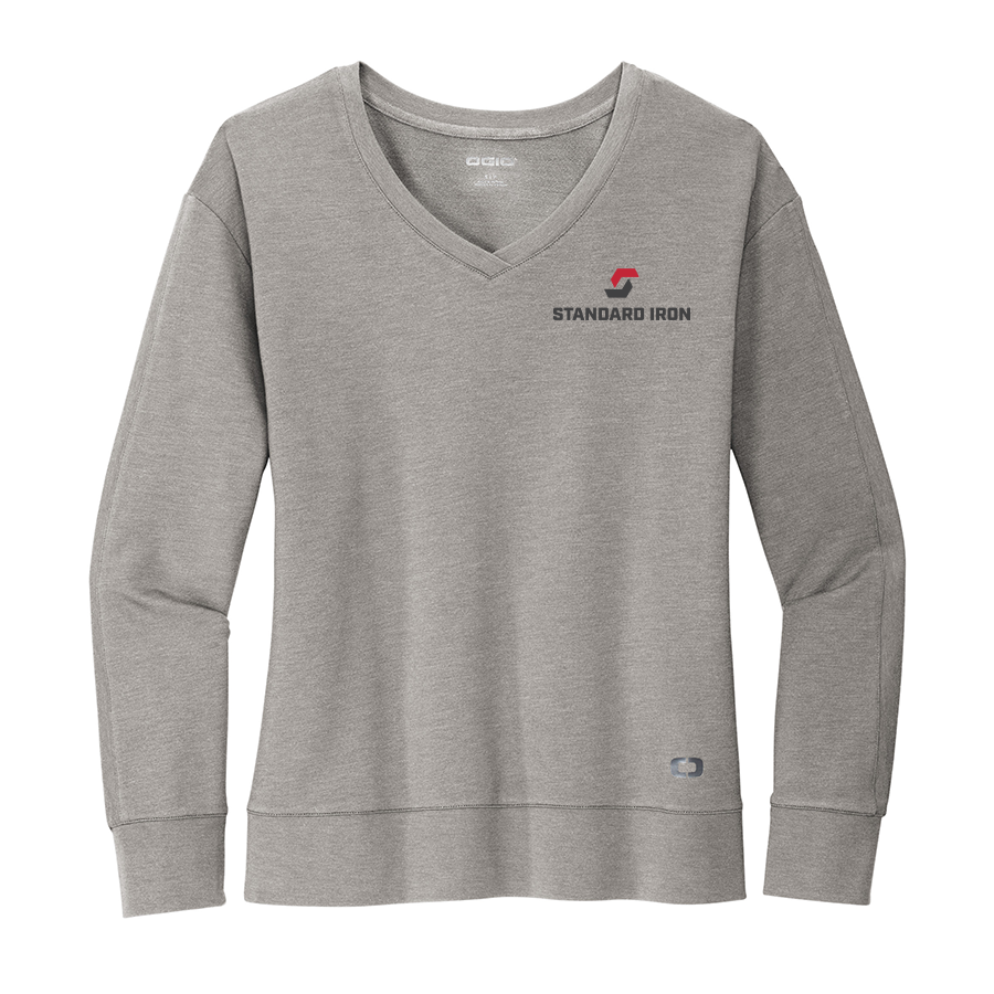 OGIO® Women's Luuma Flex Long Sleeve V-Neck