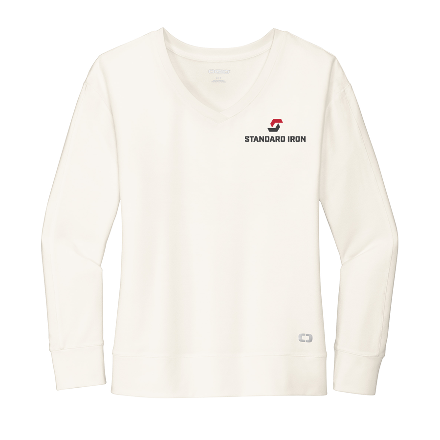 OGIO® Women's Luuma Flex Long Sleeve V-Neck
