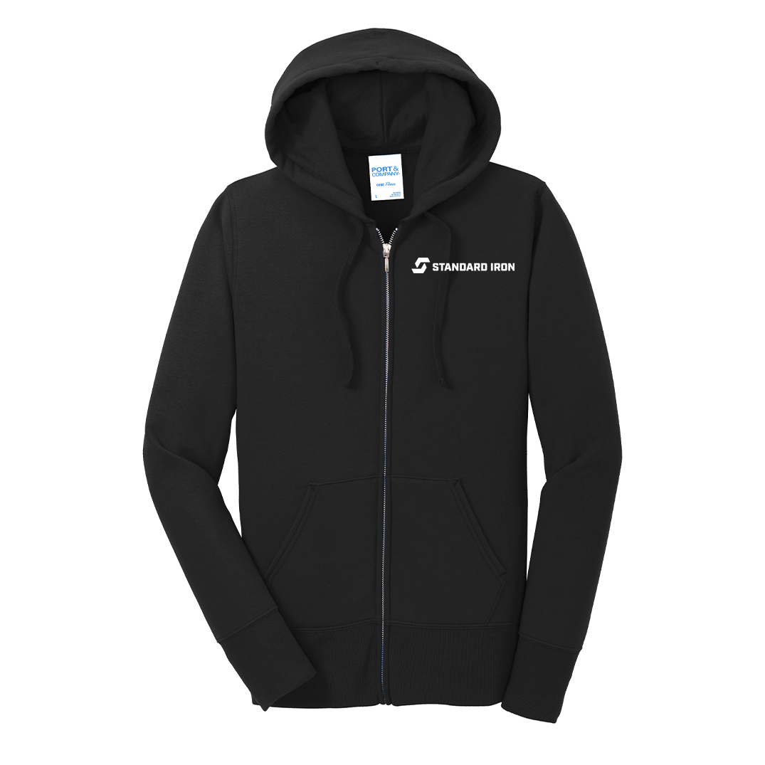 Port & Company® Women's Core Fleece Full-Zip Hooded Sweatshirt