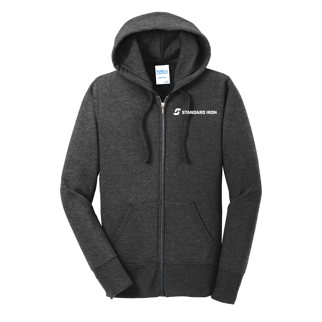 Port & Company® Women's Core Fleece Full-Zip Hooded Sweatshirt