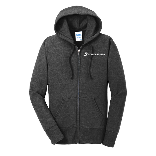 Port & Company® Women's Core Fleece Full-Zip Hooded Sweatshirt