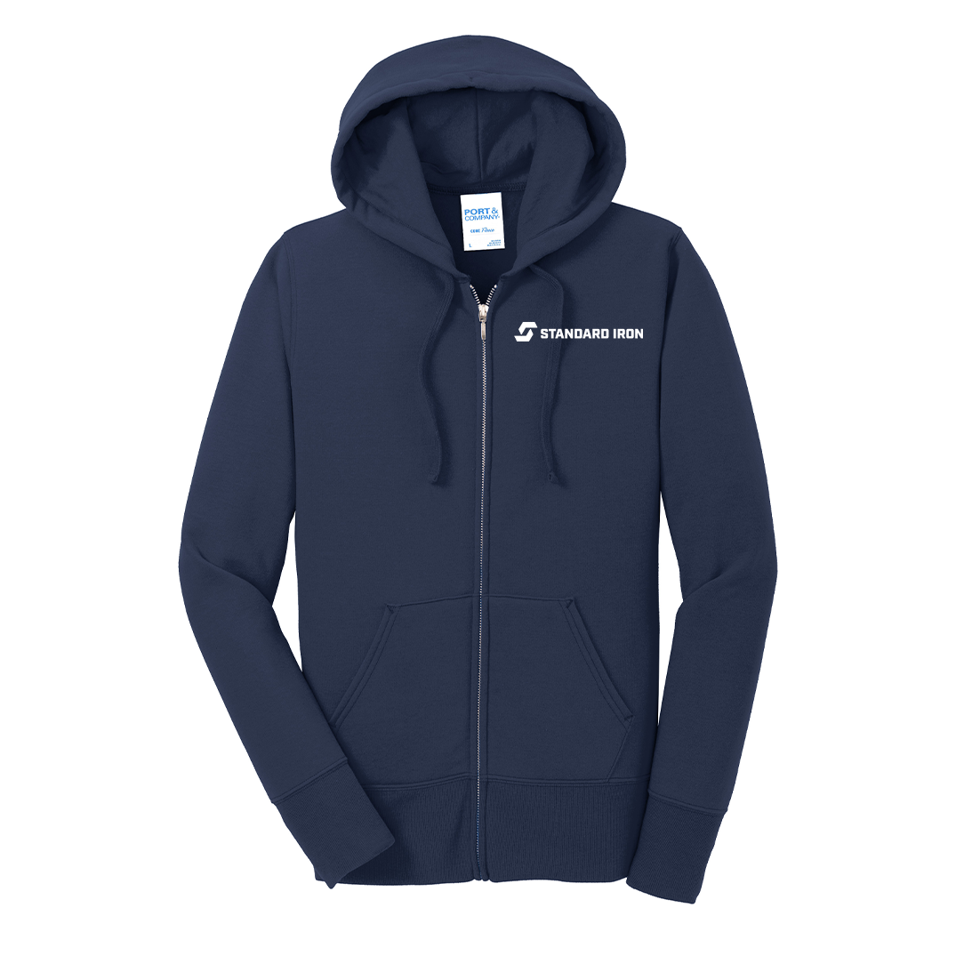 Port & Company® Women's Core Fleece Full-Zip Hooded Sweatshirt