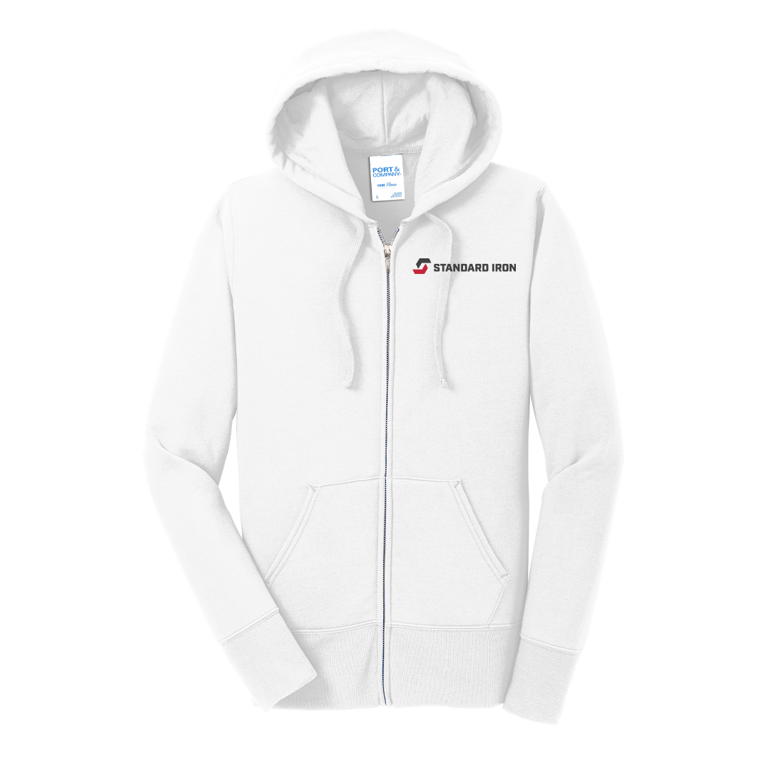 Port & Company® Women's Core Fleece Full-Zip Hooded Sweatshirt
