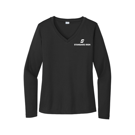 Sport-Tek® Women's Long Sleeve PosiCharge® Competitor™ V-Neck Tee