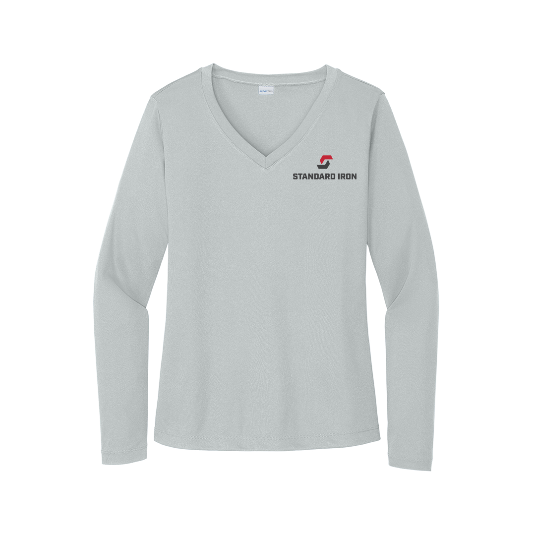 Sport-Tek® Women's Long Sleeve PosiCharge® Competitor™ V-Neck Tee