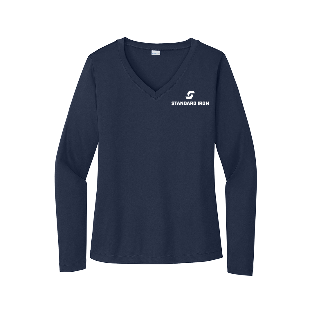Sport-Tek® Women's Long Sleeve PosiCharge® Competitor™ V-Neck Tee