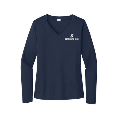 Sport-Tek® Women's Long Sleeve PosiCharge® Competitor™ V-Neck Tee