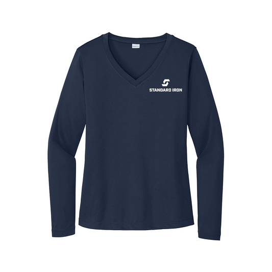 Sport-Tek® Women's Long Sleeve PosiCharge® Competitor™ V-Neck Tee
