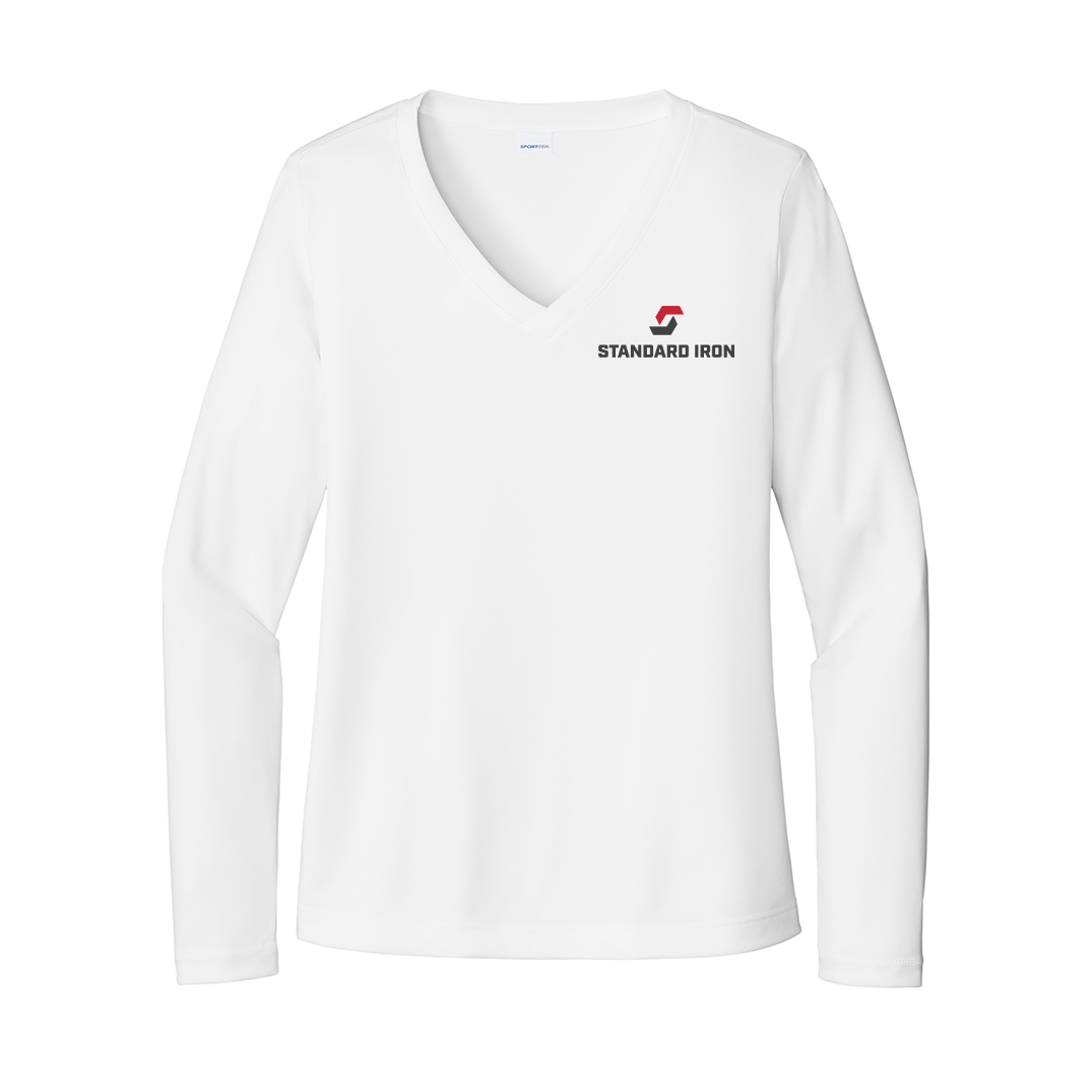 Sport-Tek® Women's Long Sleeve PosiCharge® Competitor™ V-Neck Tee