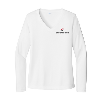 Sport-Tek® Women's Long Sleeve PosiCharge® Competitor™ V-Neck Tee