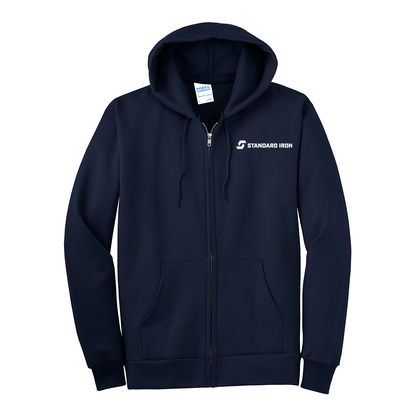 Port & Company® Tall Essential Fleece Full-Zip Hooded Sweatshirt