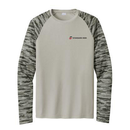 Sport-Tek Drift Camo Colorblock Long Sleeve Tee