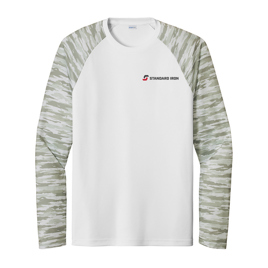 Sport-Tek Drift Camo Colorblock Long Sleeve Tee